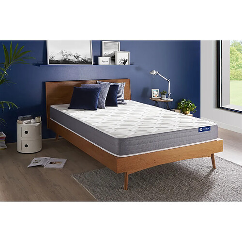 ACTISOM Matelas Ressorts ensachés et mémoire de forme 200x200 cm 5zones de confort