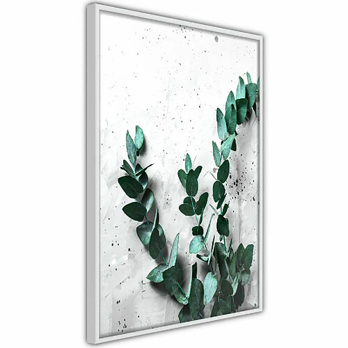 Paris Prix Affiche Murale Encadrée Green Element 30 x 45 cm Blanc