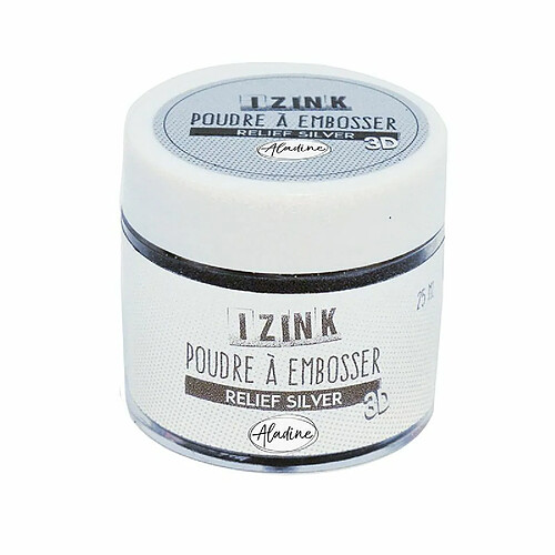 AladinE Poudre à embosser argent - 25 ml