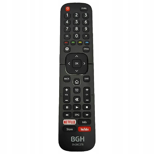 GUPBOO Télécommande Universelle de Rechange pour télécommande TV BGH EN2BC27B avec Netflix You