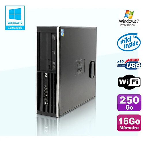 PC HP Compaq Elite 8100 SFF G6950 2,8 GHz 16Go 250Go Wifi Graveur W7 Pro · Occasion