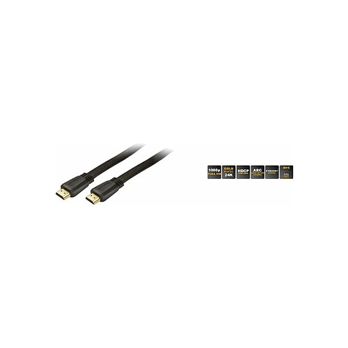 shiverpeaks BASIC-S Câble HDMI plat, HDMI A mâle - mâle ()