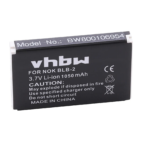 vhbw batterie Li-Ion 1050mAh (3.7V) pour scanneur de code-barre Metrologic MK5502, MK5502-79B6107 comme BLB-2.