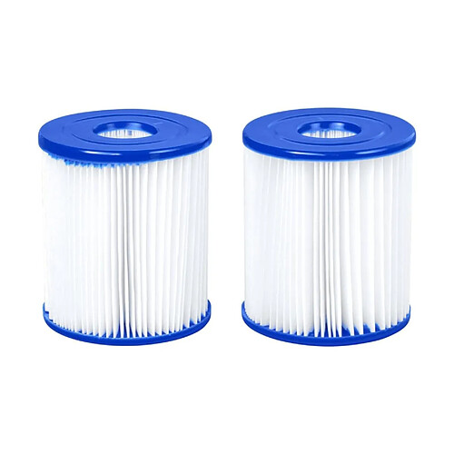 Pack 2 Filtres à Eau Type I Bestway ø8x9 cm pour Pompe de Filtration Épurateur à Cartouche de 1.249 litres/heure