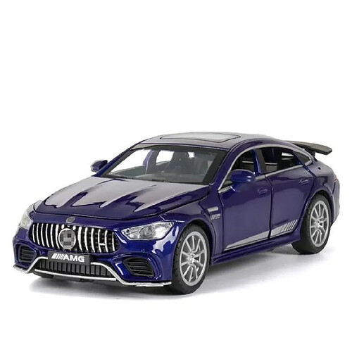 Universal Nouvelle 1: 32 Mercedes-Benz AMG GT63 modèle en alliage modèle voiture jouet moulée sous pression 6 portes ouvertes voiture éducative jouet enfant cadeau garçon | voiture jouet moulée sous pression(Bleu)