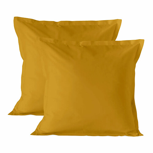 Happy Friday Housse de coussin HappyFriday Basic Moutarde 60 x 60 cm 2 Unités