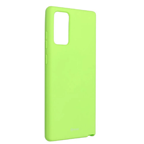 etui roar colorful jelly coque pour samsung galaxy note 20 lime