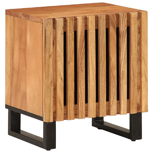 vidaXL Table de chevet 40x34x46 cm bois d'acacia massif