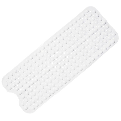 Universal Tapis de douche pour peaux sensibles Serviettes de bain 100x40 cm pour enfants et bébés Tapis de douche antidérapant (transparent)