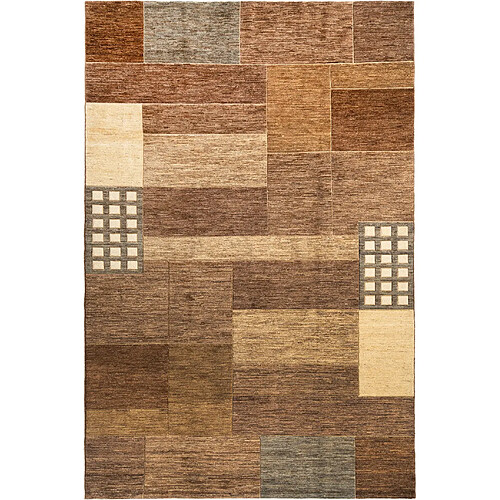 Vidal Tapis de laine 315x208 brun Juma