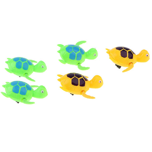 lot de 5 pièces à poisson à nager poisson piscine bébé bain eau jouet tortue