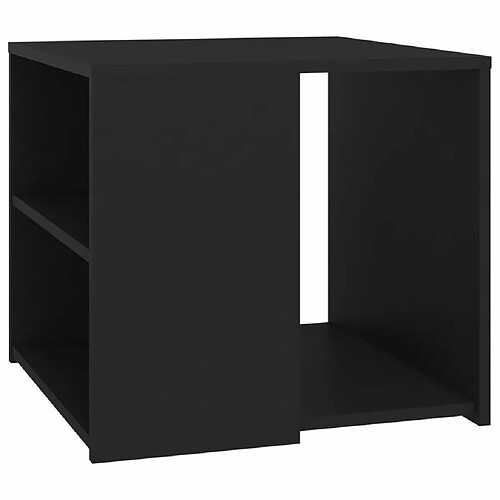 Maison Chic Table d'appoint | Table Basse Noir 50x50x45 cm Aggloméré -GKD52988