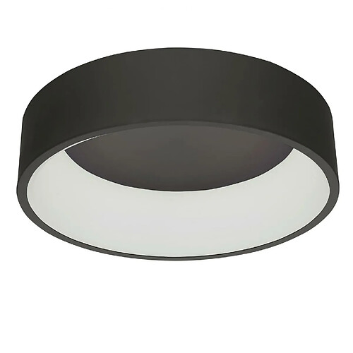 Plafonnier rond LED 30W CCT 3000K 4000K plafonnier applique murale cuisine bureau entrée 40cm 230V NOIR