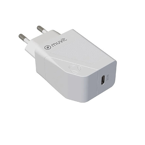 Muvit Chargeur Secteur Power Delivery USB-C 30W Blanc