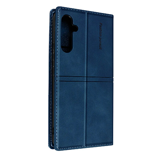 Avizar Pochette pour Samsung A34 5G Portefeuille Support Clapet Magnétique Bleu Nuit