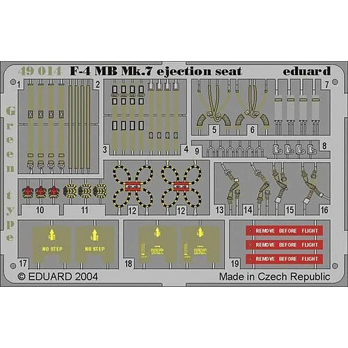 F-4 Phantom II MB Mk.7 Ejection Seat Green für Hasegawa Bausatz- 1:48e - Eduard Accessories