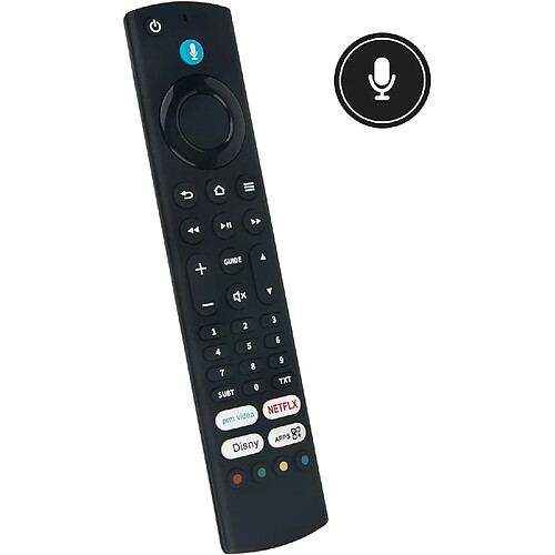 SANAG Ct-8566 Telecommande Vocale De Remplacement Toshiba Tv 43Uf3D63Dax Tv/Tcl Tv 50Cf630 55Cf630 Ct8566