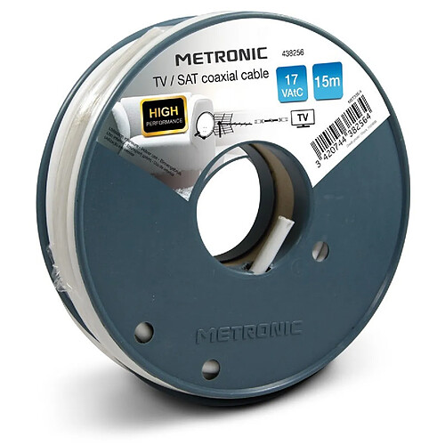 Metronic Câble coaxial TV / SAT 17 VAtC 15 m