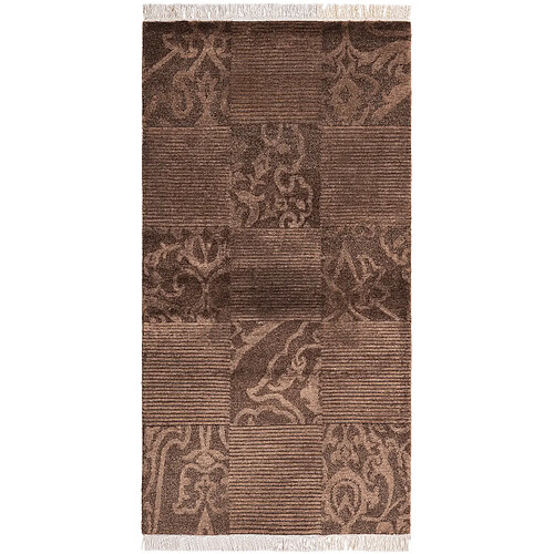 Vidal Tapis de laine 150x79 brun Darya