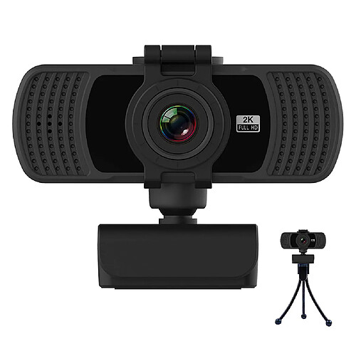 Webcam avec microphone, webcam 1080p Full HD, webcam USB avec mise au point fixe, ordinateur, PC, bureau, pour diffusion en direct, appel vidéo, conférence, enseignement en ligne, jeu