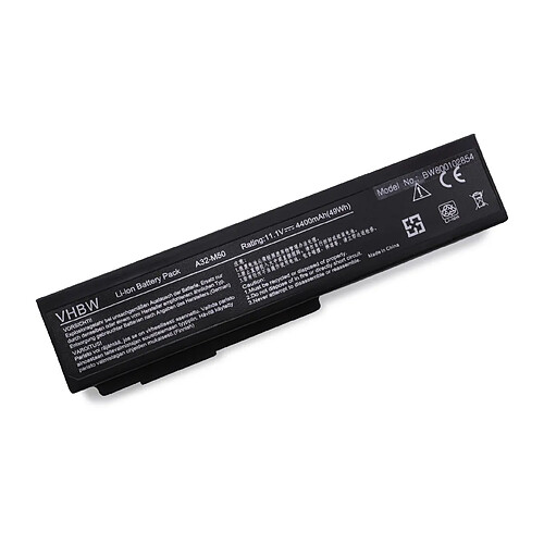 vhbw batterie compatible avec Asus Pro62, Pro64, Pro64j, Pro64v, G51J, G51J-A1, G51J-3D, G51Jx-A1 laptop (4400mAh, 11,1V, Li-Ion, noir)