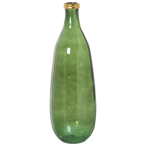 Vase de sol Alexandra House Living Vert Doré Verre 25 x 25 x 70 cm