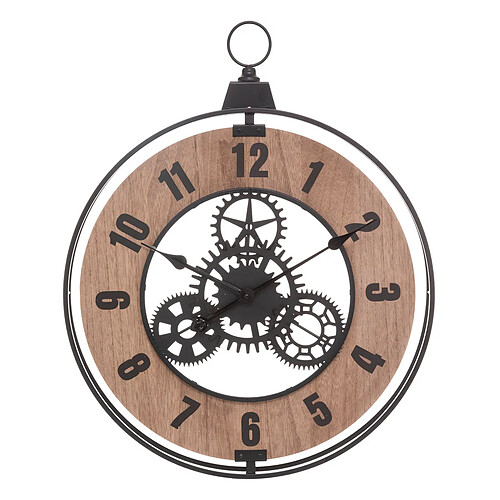 Atmosphera, Createur D'Interieur Horloge mécanique 57x70cm métal et bois - ATMOSPHERA