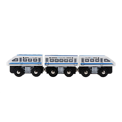 Wagon de train magnétique en bois pour accessoires de trains jouets, unités multiples