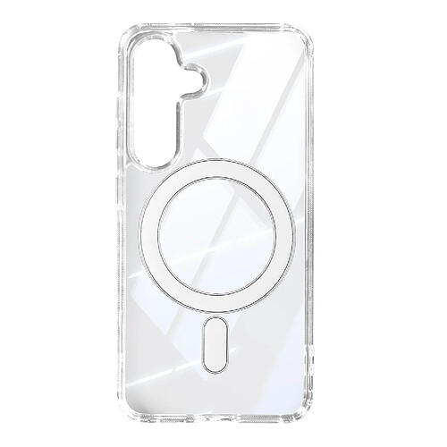 Avizar Coque MagSafe pour Samsung Galaxy S24 Silicone Coins Renforcés Transparent