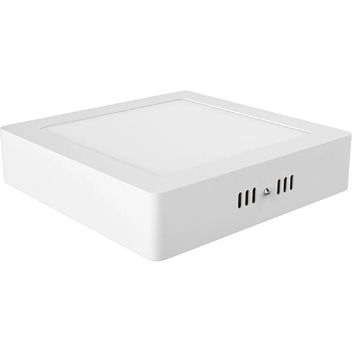 Inspired Monté en surface carré 8 pouces 18W blanc naturel 4000K, cadre blanc, Inc. Driver