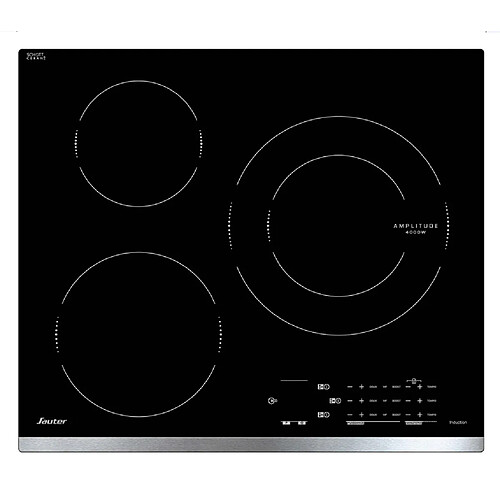 Table de cuisson à induction 60cm 3 feux 7200w noir - spi4360x - SAUTER