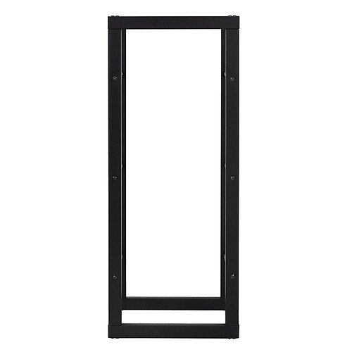 ML DESIGN MODERN LIVING Étagère à bois pour cheminée 40x100x25 cm Noir en métal ML-Design