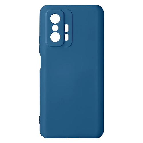 Avizar Coque Xiaomi 11T et 11T Pro Semi-rigide Finition Soft-touch Fine bleu