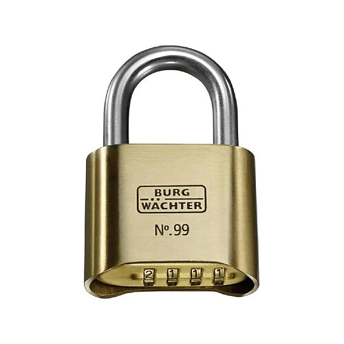 Burg-W?Chter BURG-WÄCHTER Cadenas No. 99 Ni 50 SB - Anse en acier inoxydable