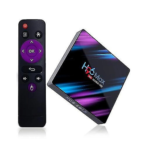 Universal H96 Max Smart Android 9.0 TV Box RK3318 Quad Core 64 Bit UHD 4K VP9 H.265 4 Go / 32 Go