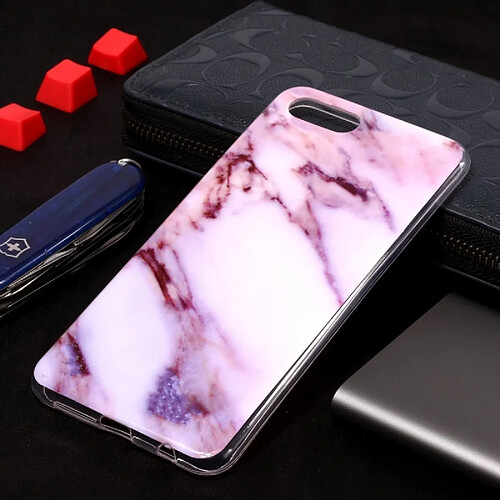 Wewoo Coque en TPU Motif Marbre Pour Huawei Y5 Prime 2018 Violet