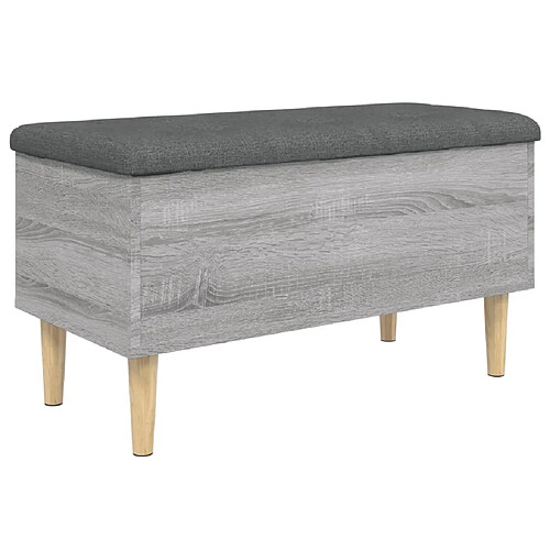 Maison Chic Banc de rangement | Meuble de rangement d'Entrée | Coffres d'Intérieur sonoma gris 82x42x46 cm bois d'ingénierie -MN22637