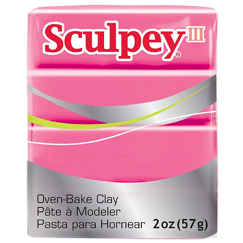 Polyform S302 1142 Argile polymère Sculpey III 56 GR Candy Pink, 6 x 5 cm