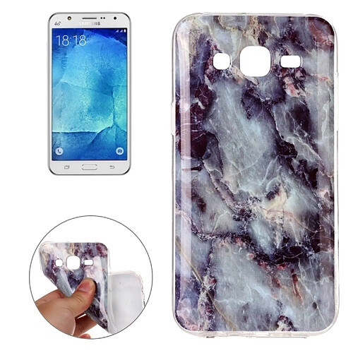 Wewoo Coque marron pour Samsung Galaxy J5 / J500 Marbling Motif TPU Tactile Étui Arrière