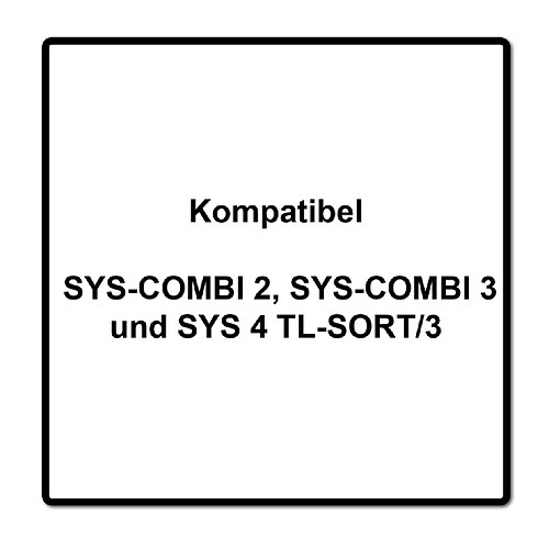 Festool Set de casiers 60x60/120x71 3xFT pour SYS-COMBI 2, SYS-COMBI 3 et SYS 4 TL-SORT/3 - 17 pcs. ( 201124 )