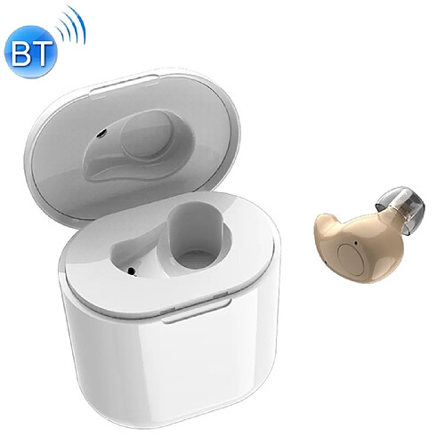 Wewoo Écouteur Bluetooth sans fil S15 HIFI Touch Mini avec boîtier de chargement couleur chair