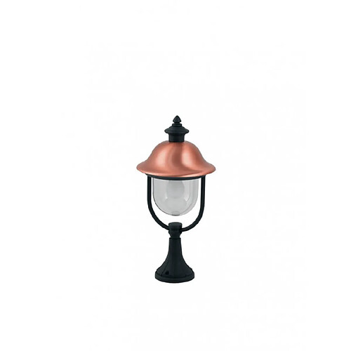 Fan Europe Lanterne de jardin Venezia 1 ampoule Diffuseur en cuivre,Aluminium,Polycarbonate Noir