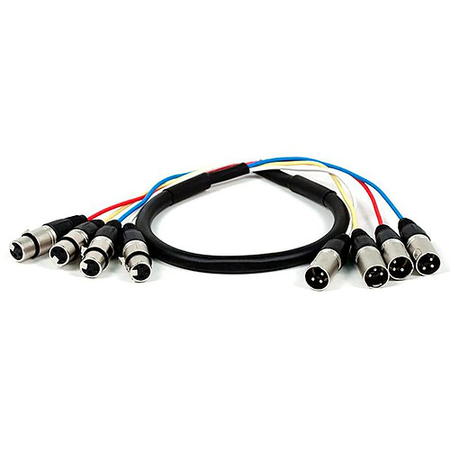 Monoprice 4-Channel XLR Male to XLR Female Snake Cable