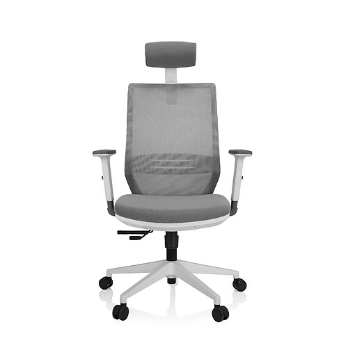 Chaise de bureau PROFONDO PRO W Tissu maille / Tissu gris hjh OFFICE