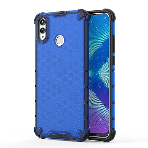 Wewoo Coque PC + TPU en nid d'abeille antichoc pour Huawei Honor 8X bleu