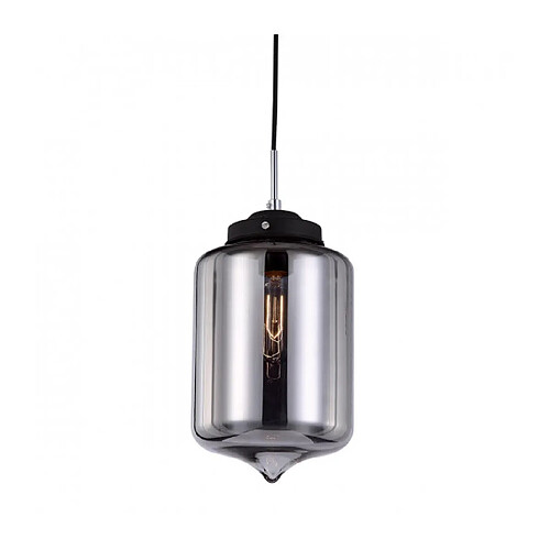 Luminaire Center Suspension industrielle et rétro Tube Noir