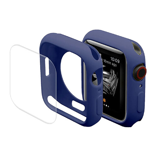 Coque en TPU ENKAY anti-griffes, bleu foncé pour votre Apple Watch Series 7 41mm