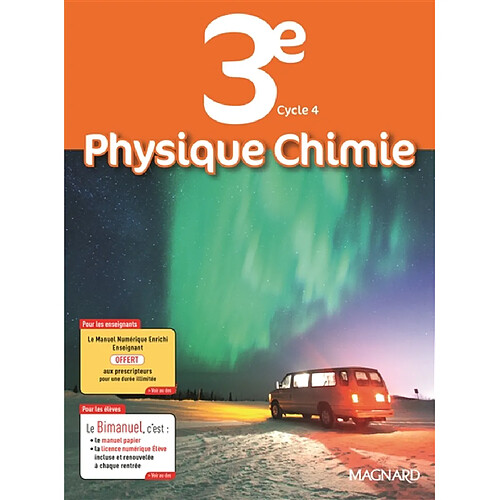 Physique chimie 3e, cycle 4 : bimanuel : programme 2016 · Occasion