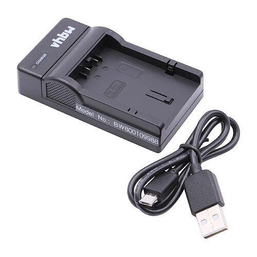 vhbw chargeur micro USB avec câble pour caméra batterie Panasonic CGA-S001HH, CGA-S002, CGA-S002A, CGA-S002E, CGA-S006, CGA-S006E, CGR-S002, CGR-S002A