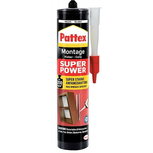 Pattex Colle Montage Super Power 370g blanc (Par 12)